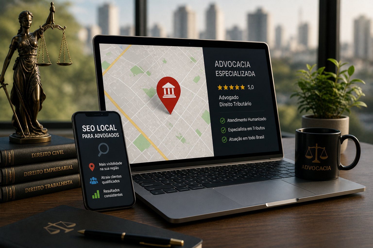 SEO Local para advogads sendo organizado
